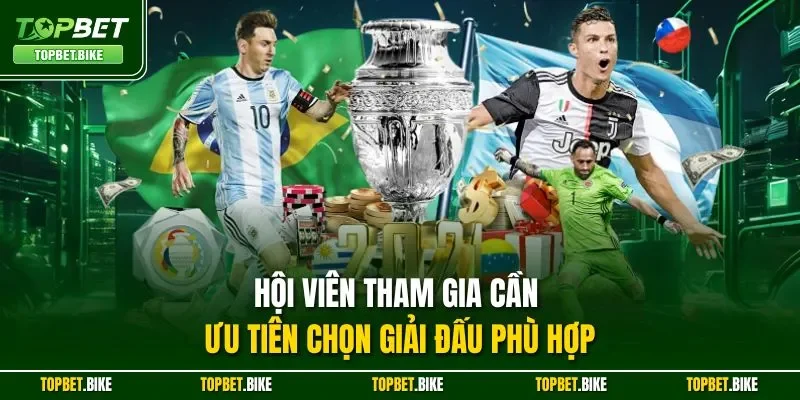 Hội viên tham gia cần ưu tiên chọn giải đấu phù hợp