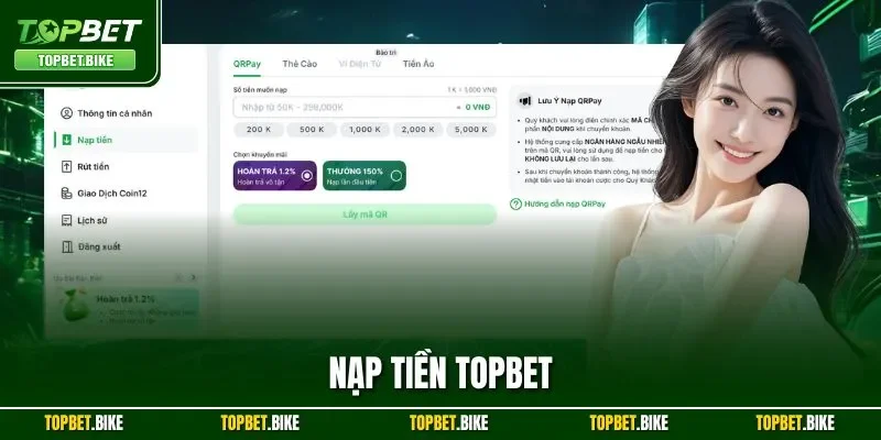 Nạp Tiền Topbet| Chỉ Dẫn Cộng Vốn Nhanh Chóng Trong 3 Phút